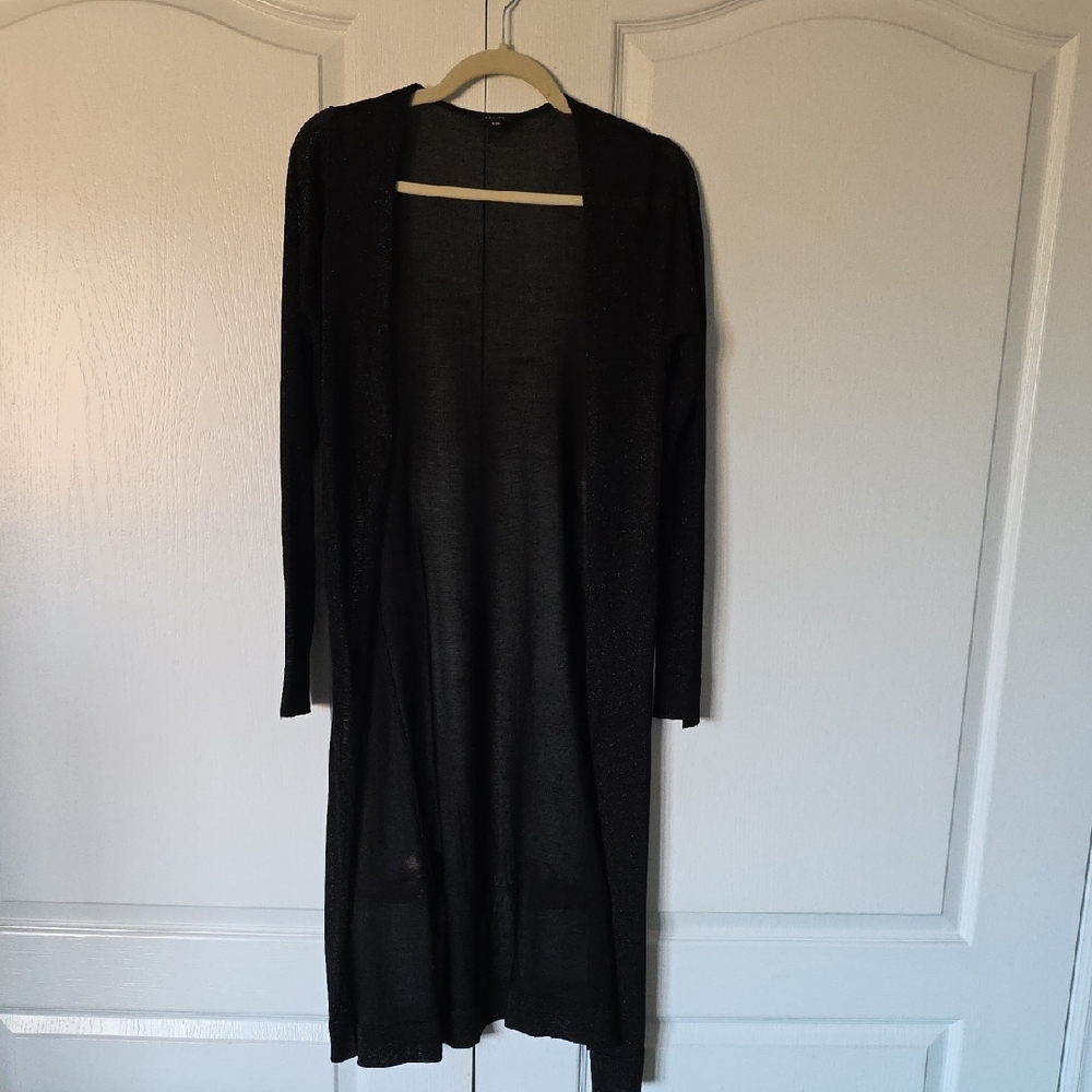 Jacob Charcoal Metallic Knit Cardigan